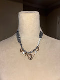 White Bandana Charm Necklace