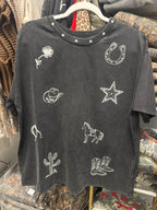 Western Print T-Shirt