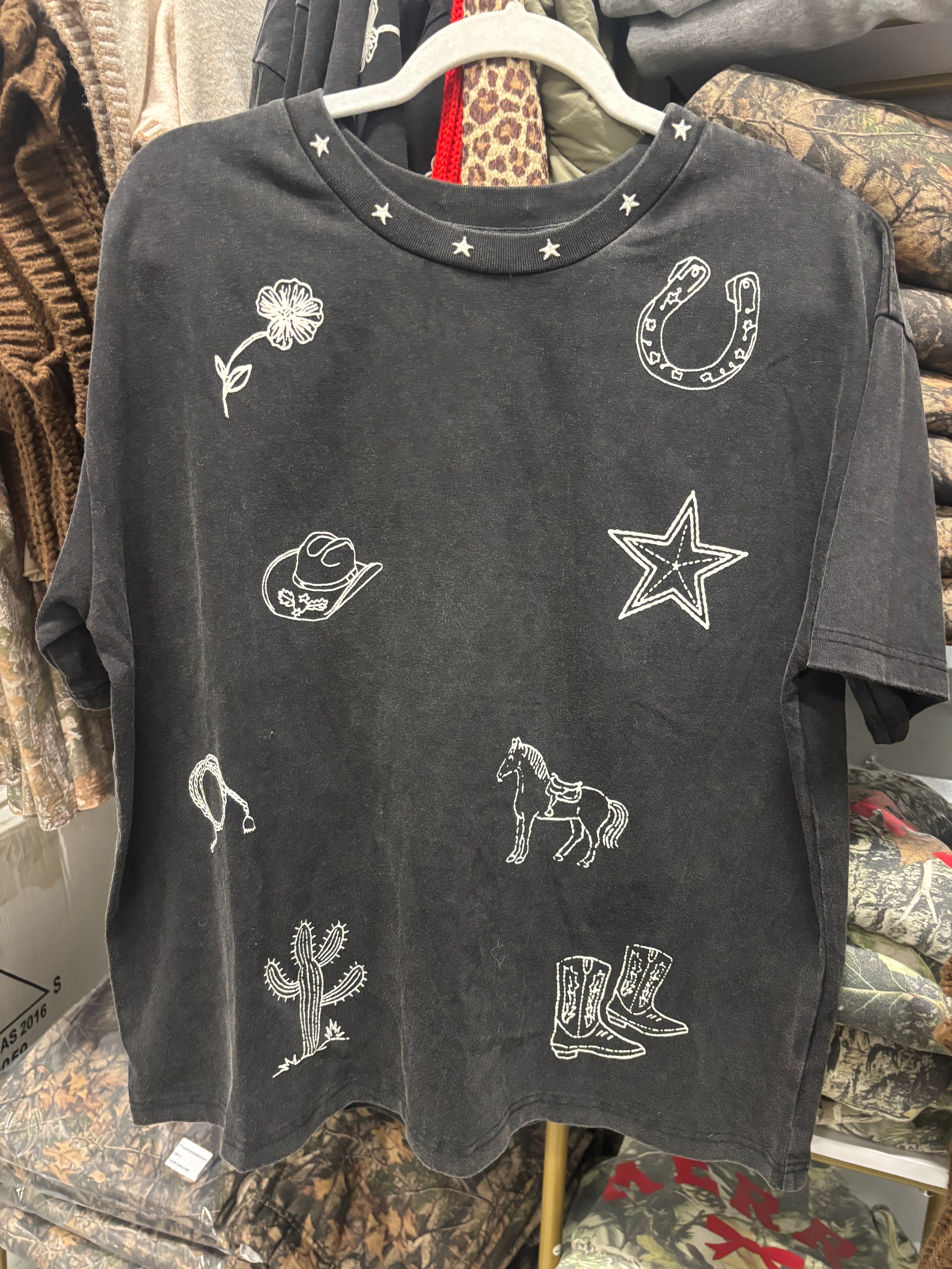 Western Print T-Shirt