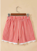 Red Gingham Shorts