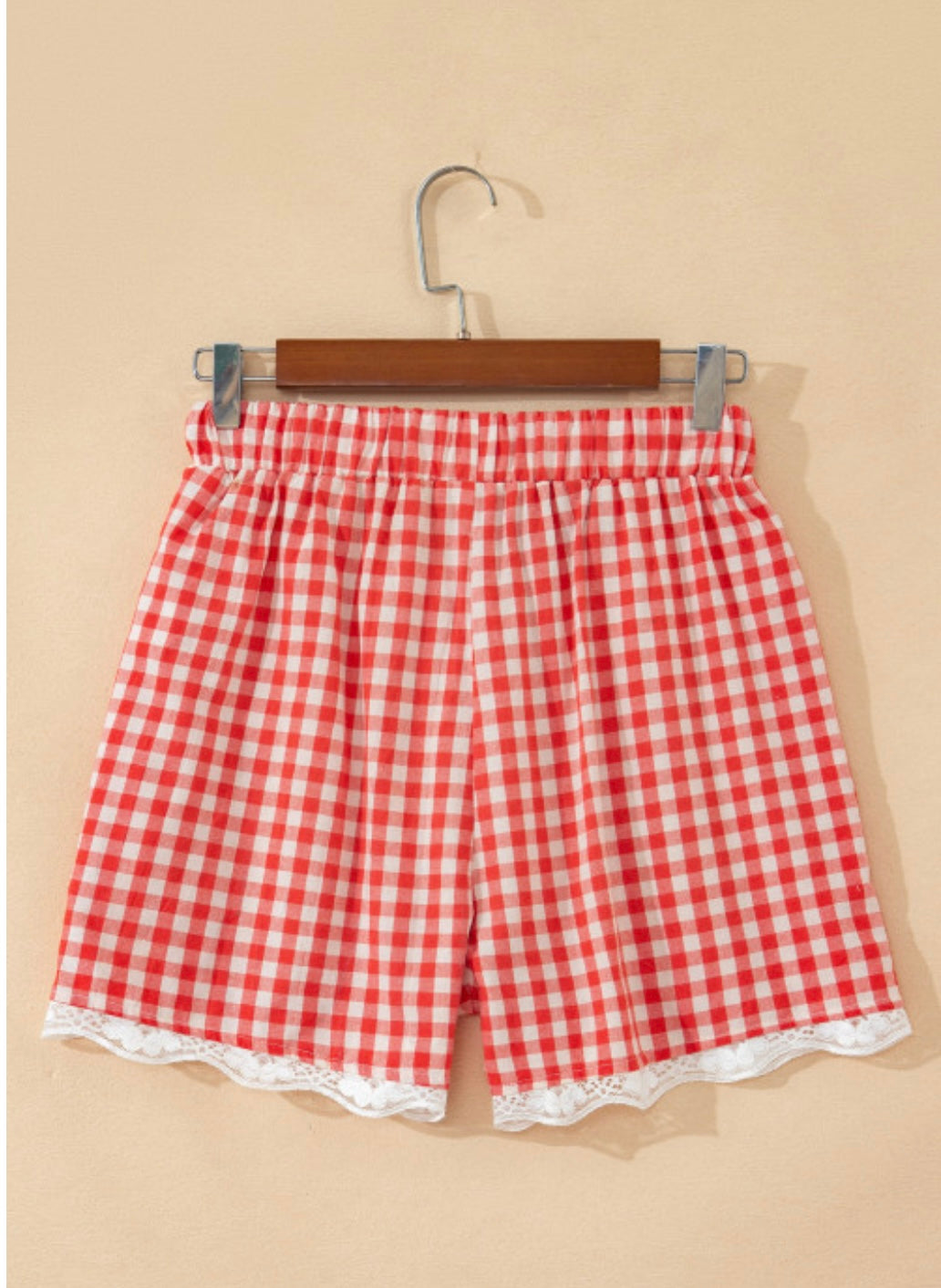 Red Gingham Shorts