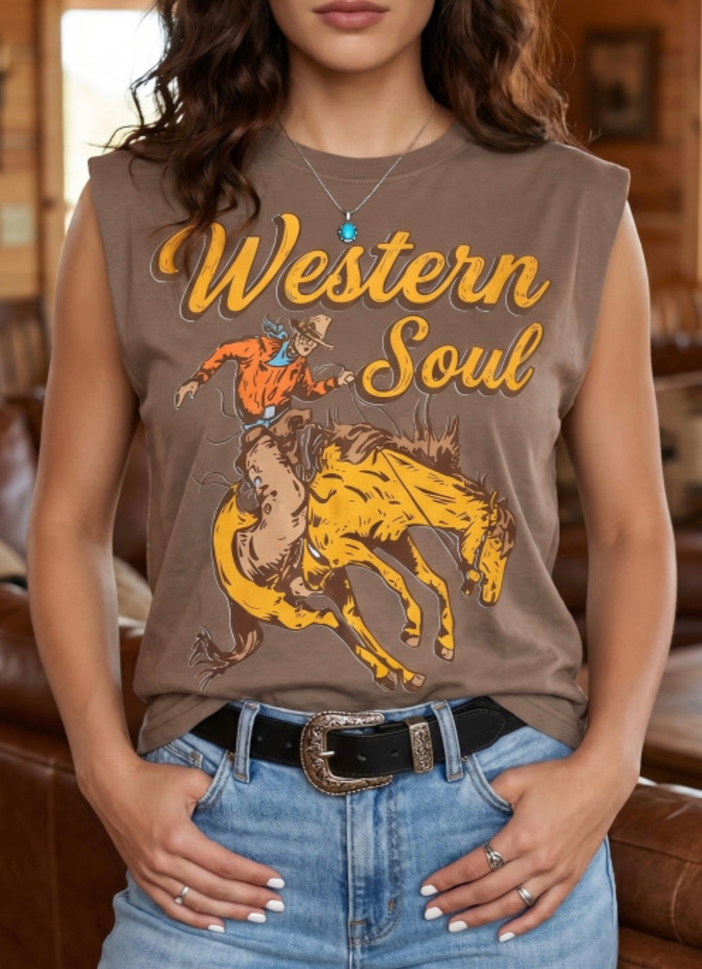 PRE-SALE Western Soul Muscle Top