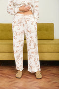 Western Print Wide Leg Sweatpants